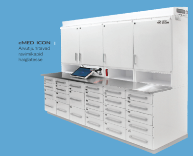 eMED ICON arvutijuhitavad ravimikapid haiglatesse